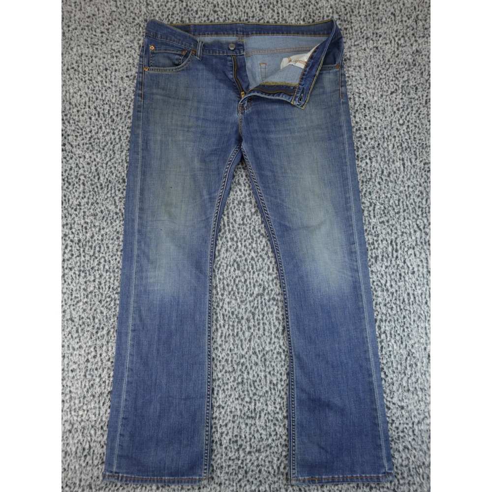 Levis 527 Slim Bootcut Jeans Mens 36x34 Blue‎ Denim Medium Wash